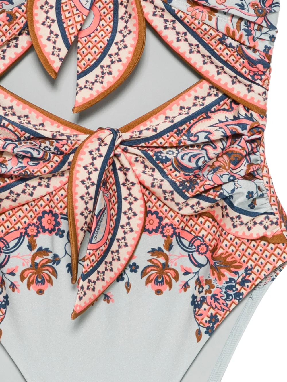Zimmermann Aster Swimsuit in Blue, view 3