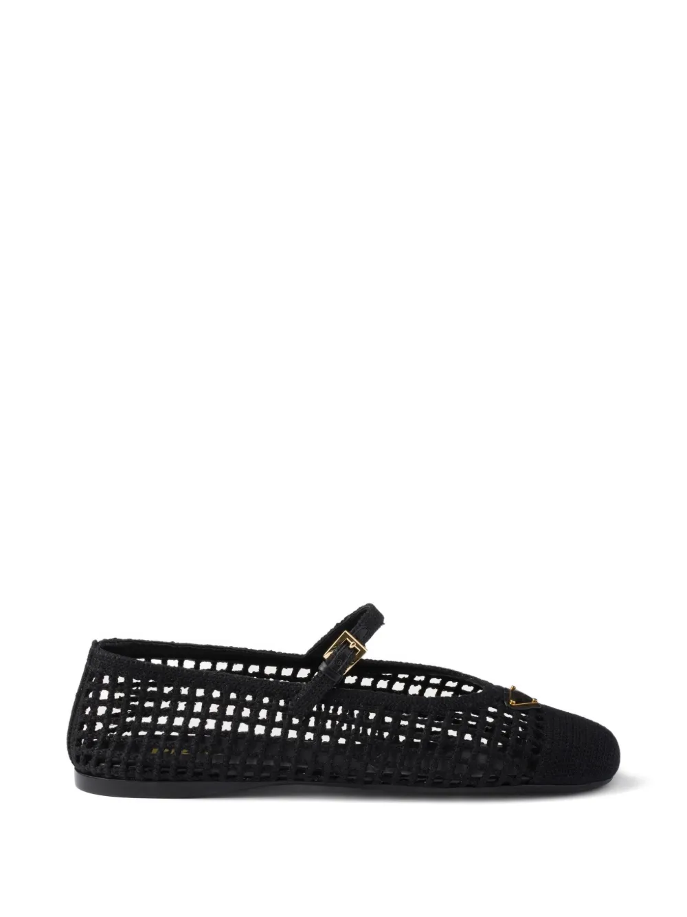 Prada crochet ballet flats - Nero