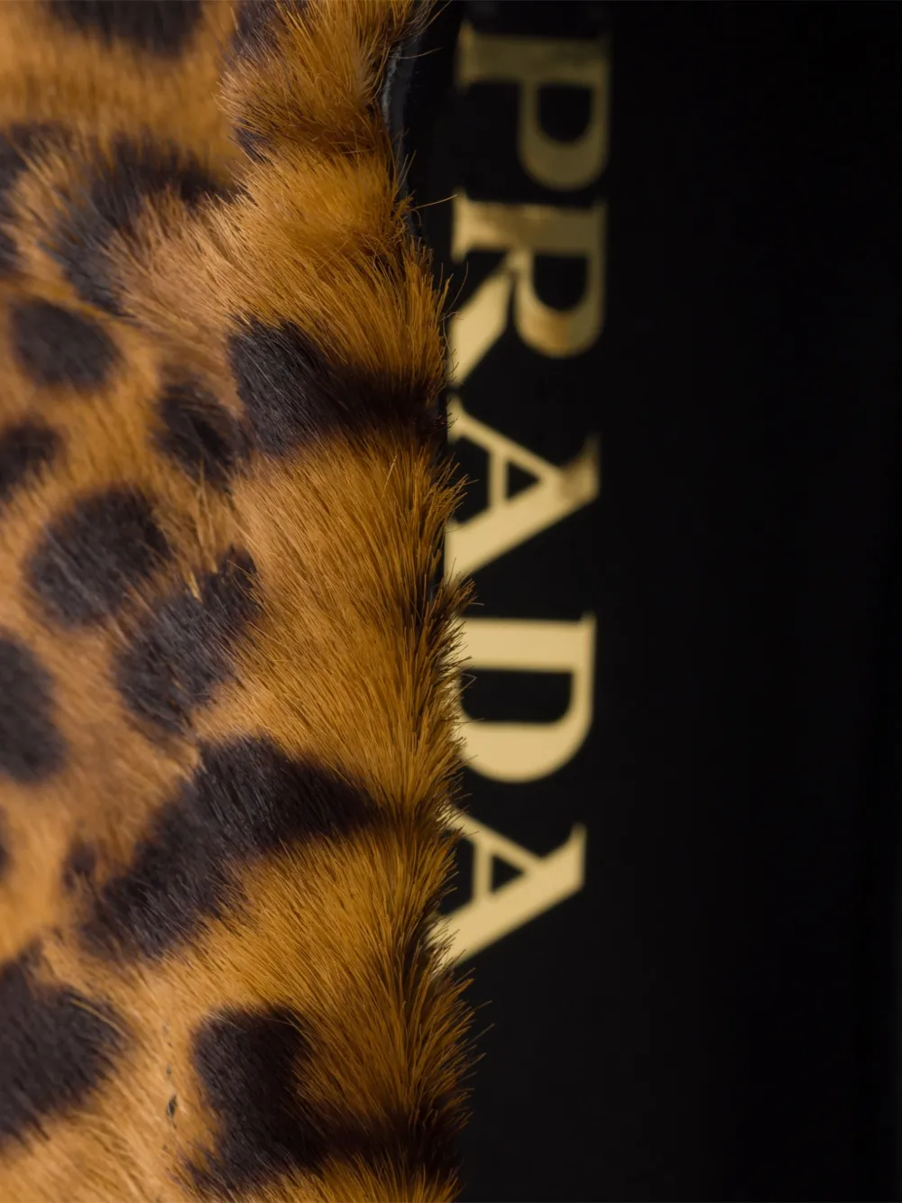 Prada Leren ballerina's Bruin