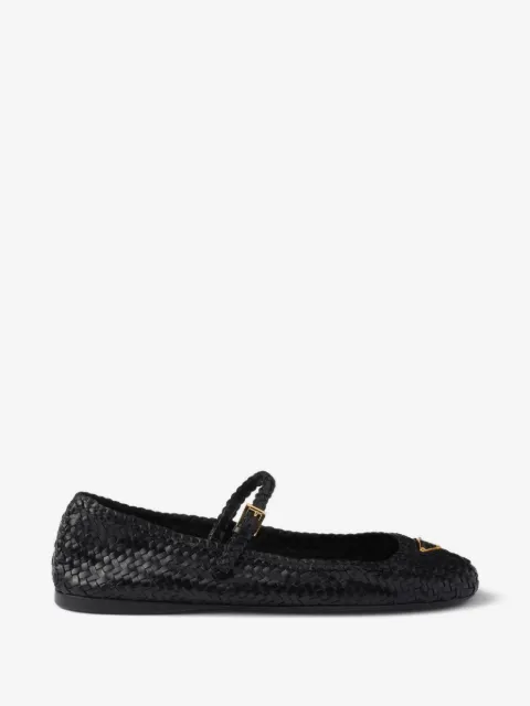 Prada leather ballerinas