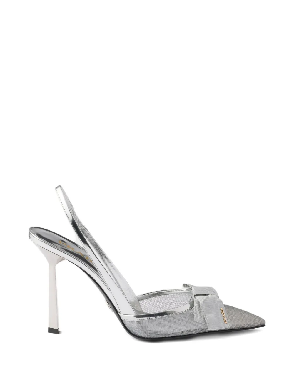 Prada Pumps in pelle con cinturino posteriore - Bianco