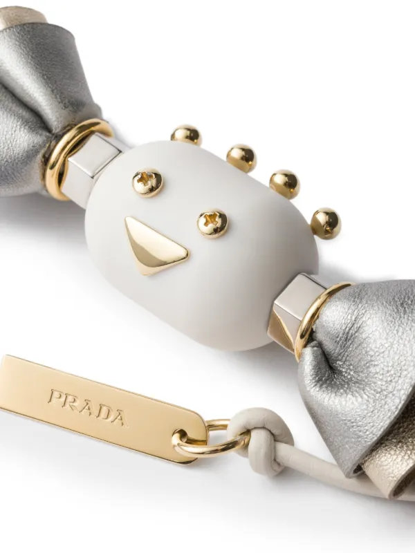 Prada Candy キーチャーム | ホワイト | FARFETCH JP