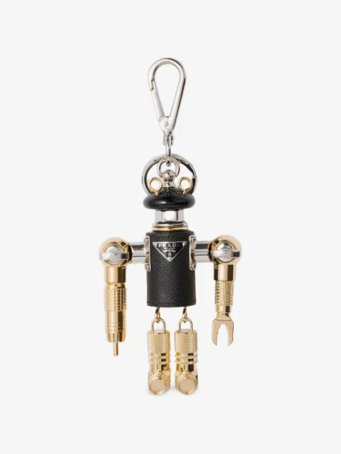Prada robot key ring charm