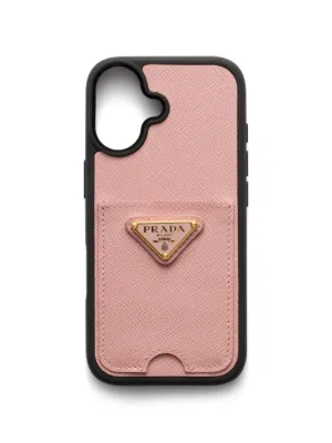 Prada サフィアーノレザー iPhone 16 Pro ケース | ブルー | FARFETCH JP