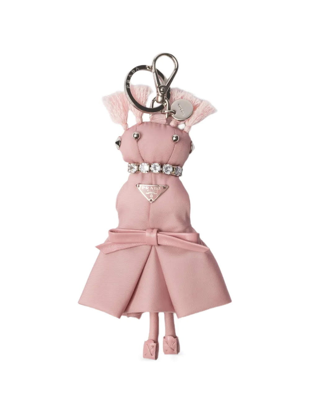 Prada tassel charm keyring - Pink