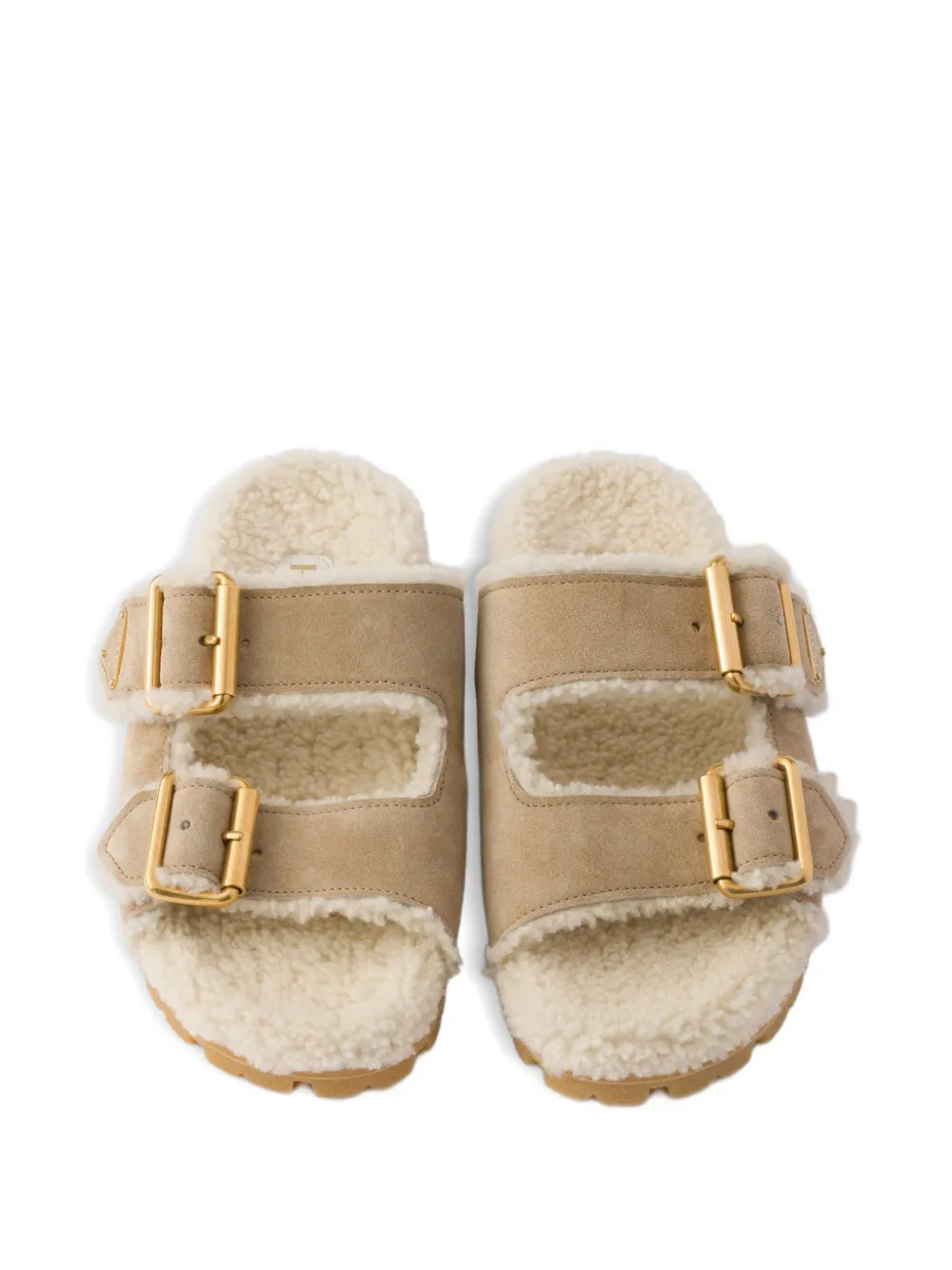 Prada Lammy slippers Beige