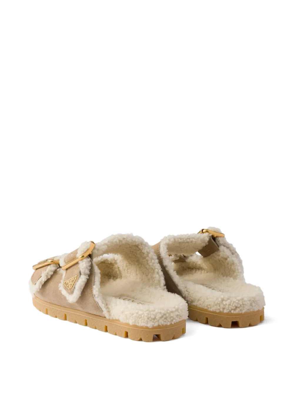 Prada Lammy slippers Beige