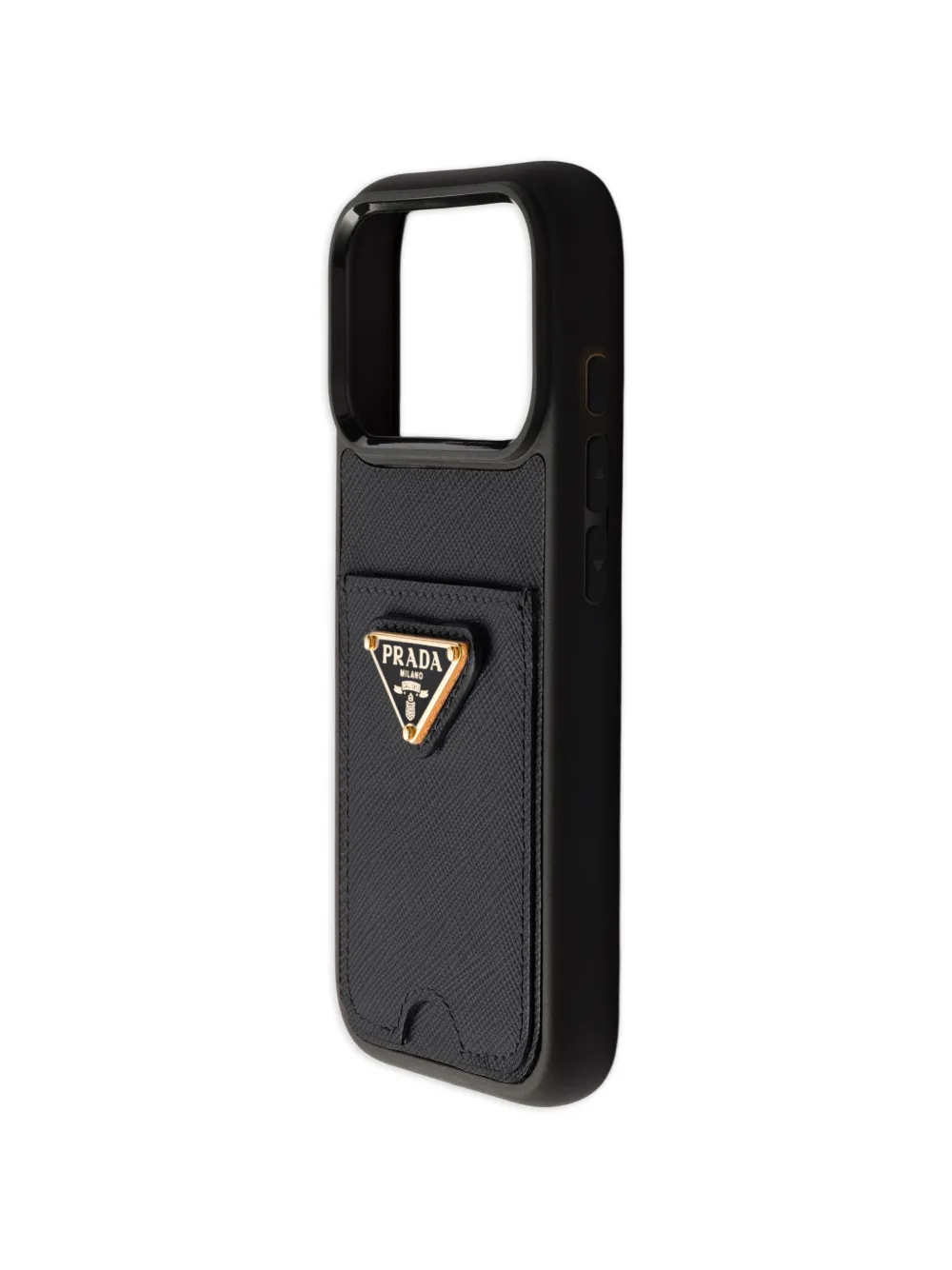  Prada Leather Iphone 17 Pro Case - Black 