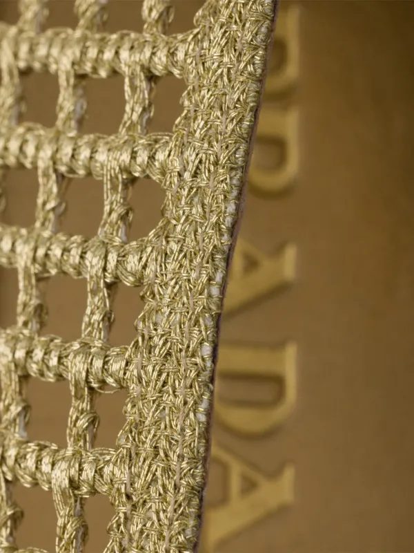 Prada Crochet Ballerinas | Gold | FARFETCH