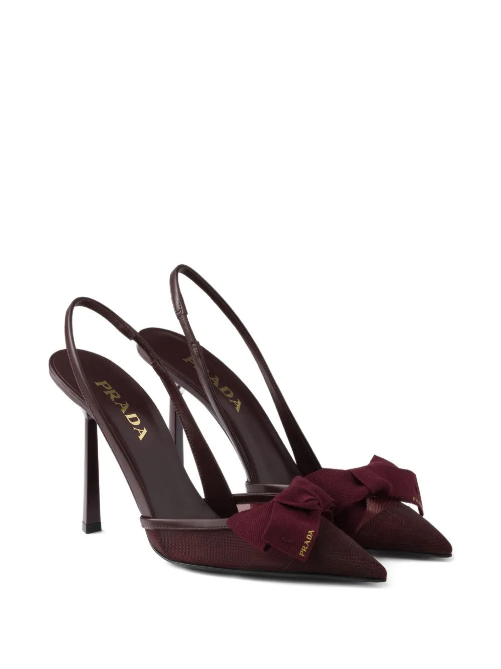 Prada Slingback mesh pumps Wit