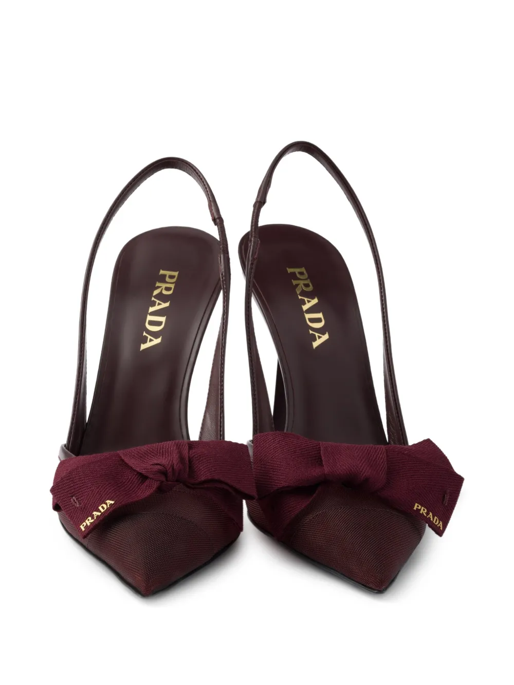 Prada Slingback mesh pumps Wit