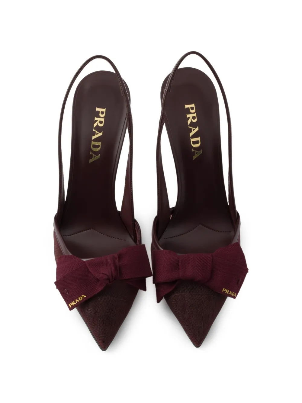 Prada Slingback mesh pumps Wit