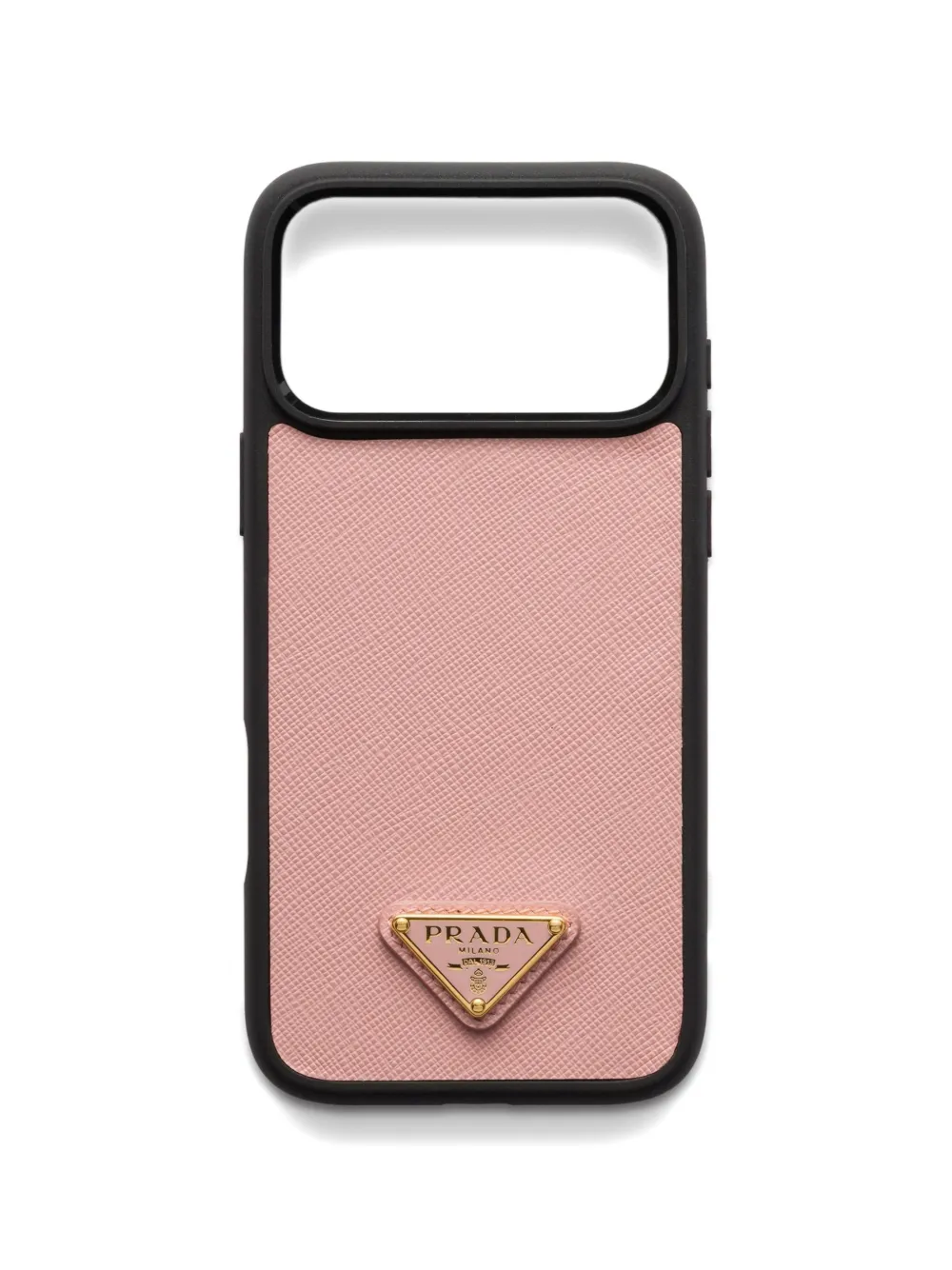 Prada leather iPhone 17 Pro Max cases - Rosa