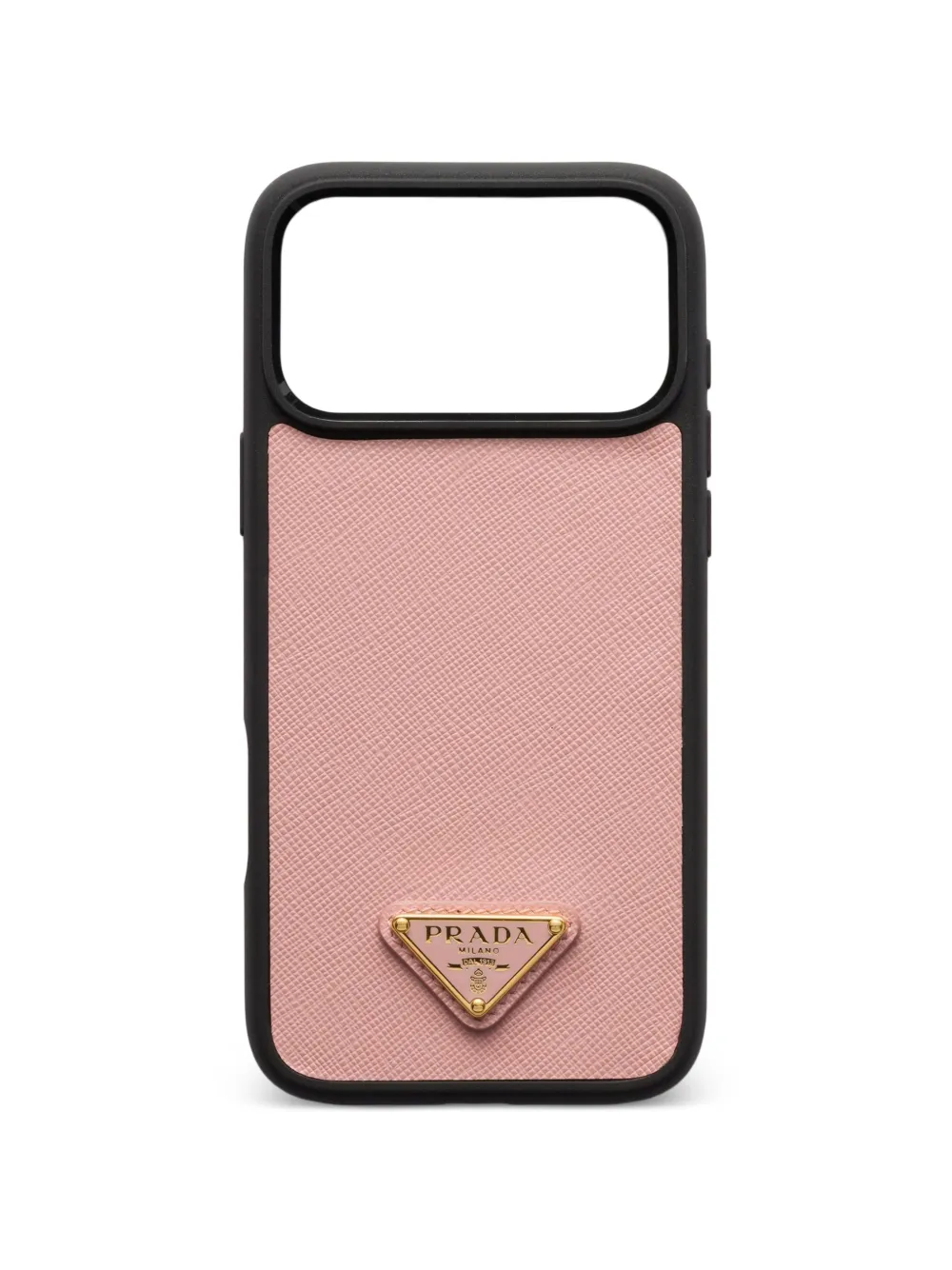 Prada leather iPhone 17 Pro Max cases - Rosa