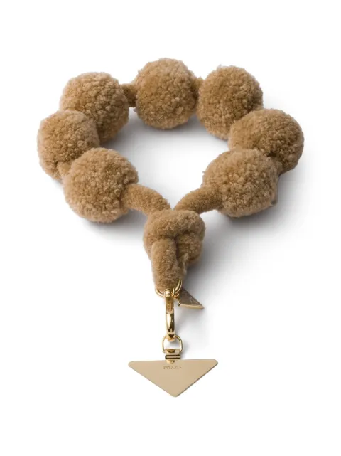 Prada wool smartphone wrist strap