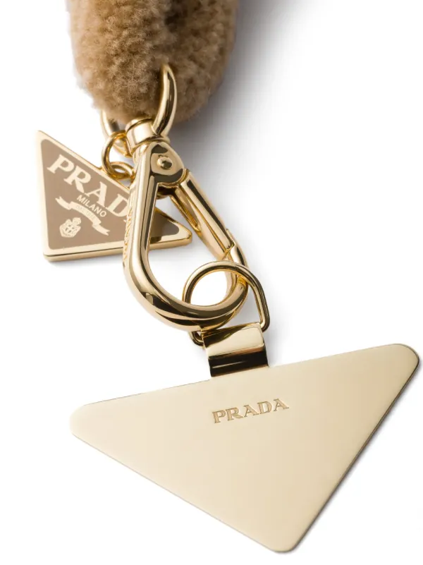 Prada Wool Smartphone Wrist Strap | Neutrals | FARFETCH