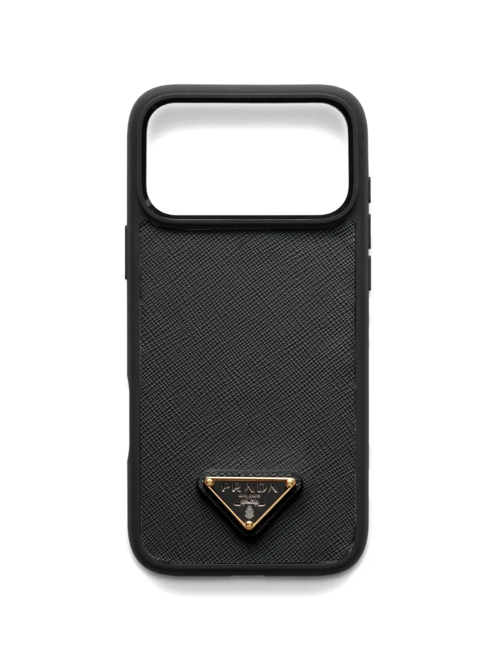 Prada leather iPhone 17 Pro case - Nero