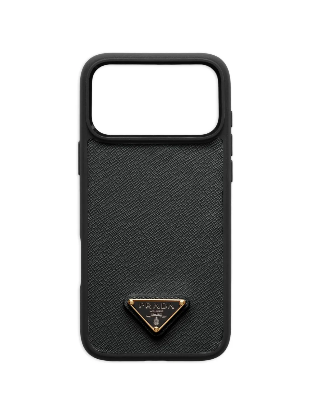 Prada leather iPhone 17 Pro case - Nero