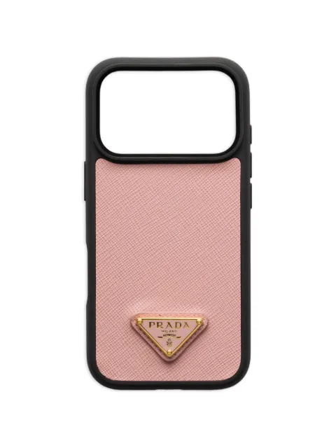 Prada leather iPhone 17 Pro Max case