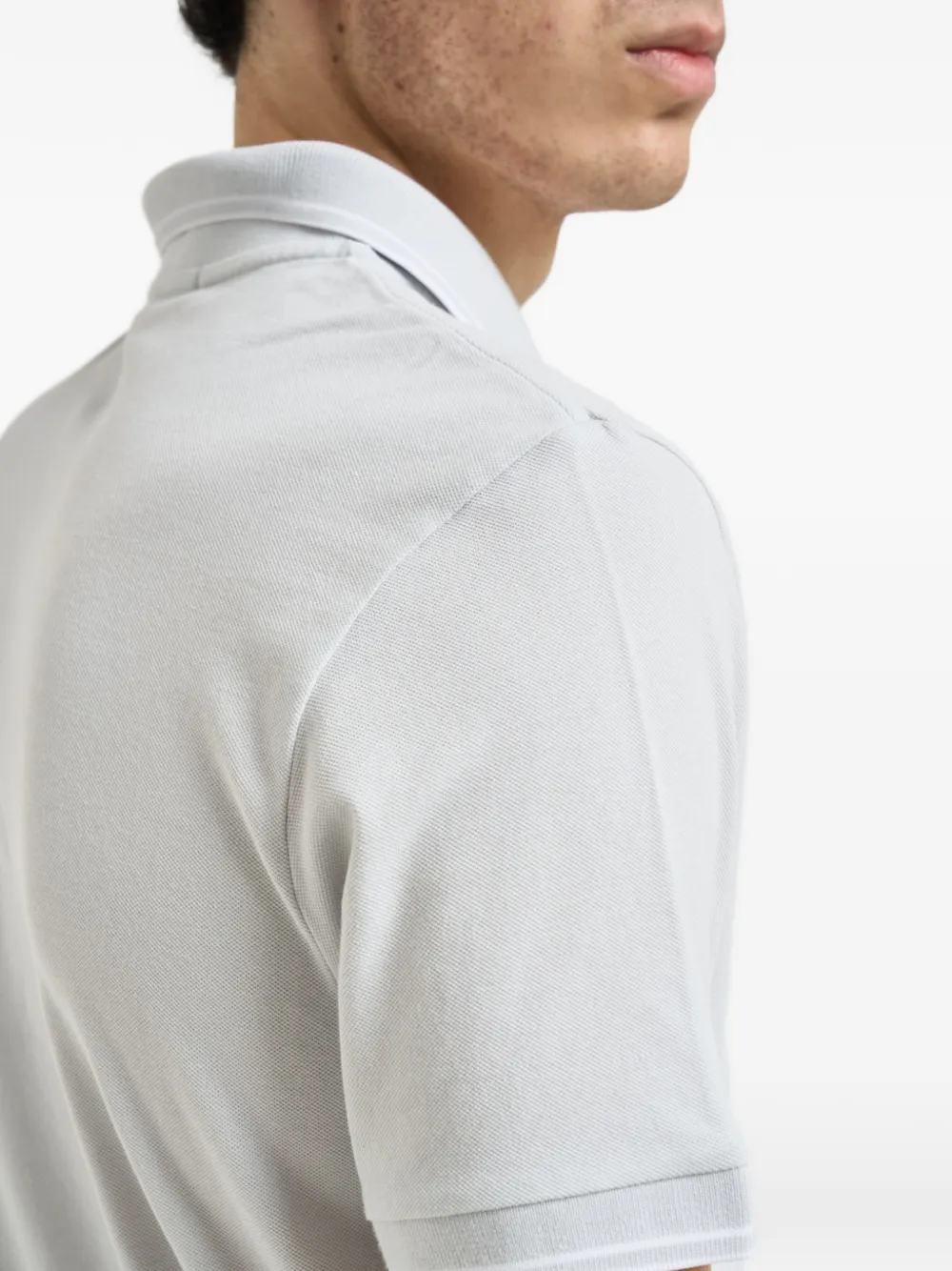 Stone Island Poloshirt met logopatch Grijs