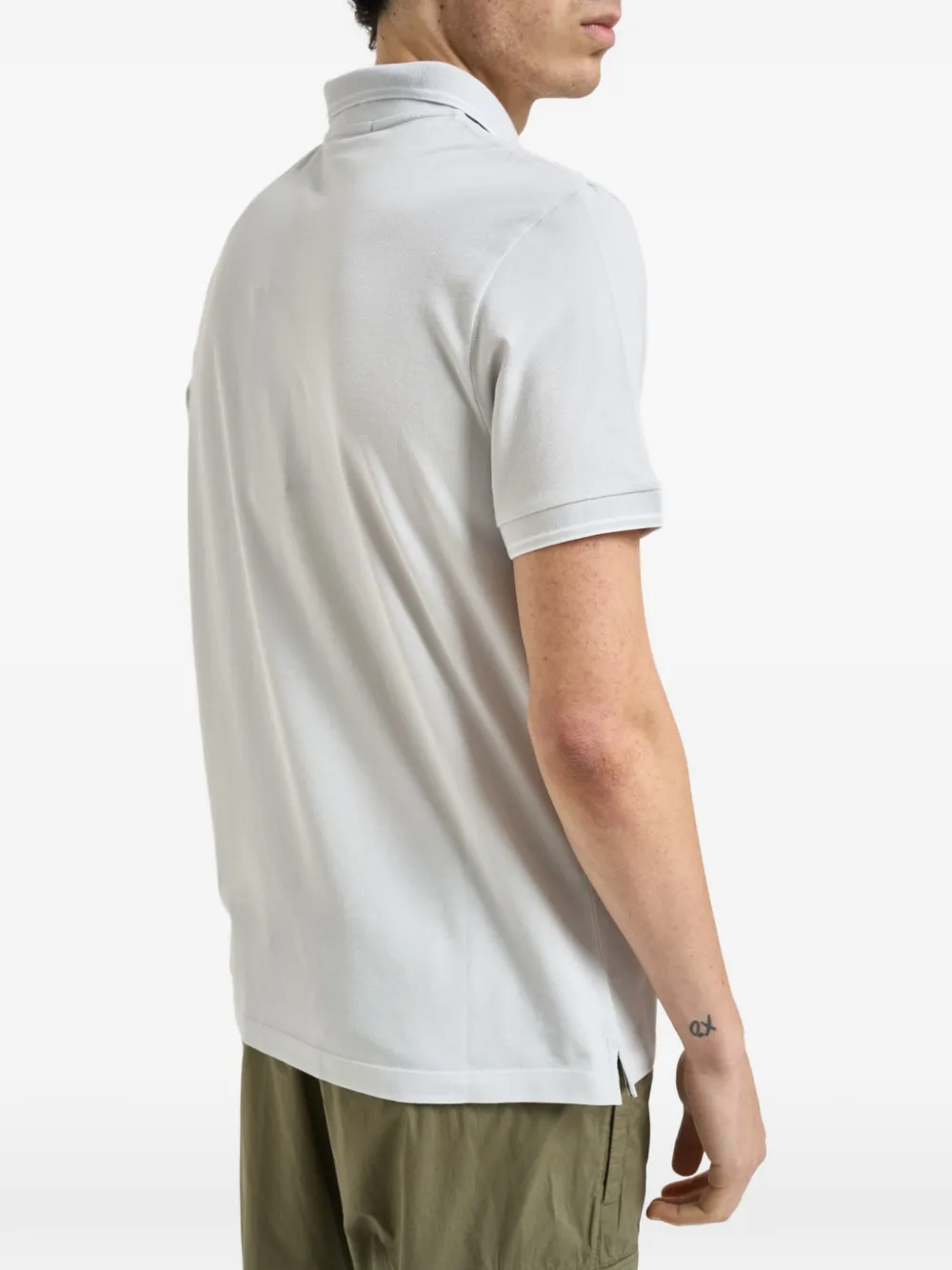  Stone Island Logo-patch Polo Shirt - Grey 