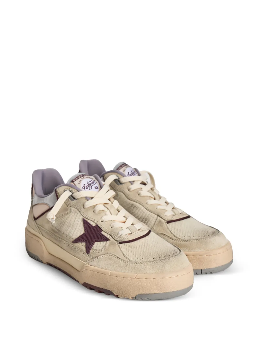 Golden Goose Forty2 sneakers met ster Beige