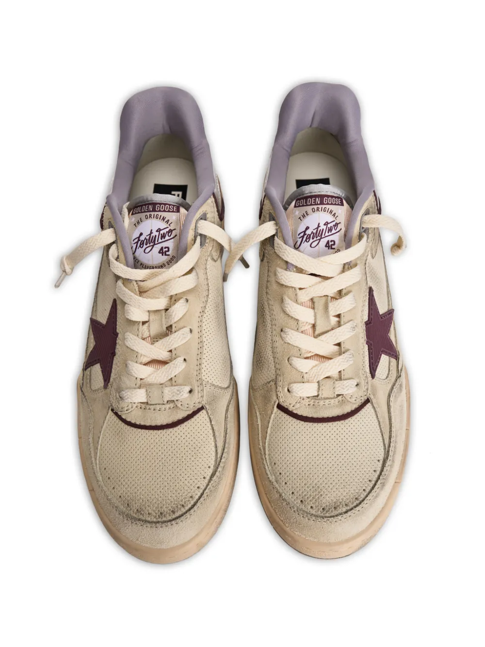 Golden Goose Forty2 sneakers met ster Beige