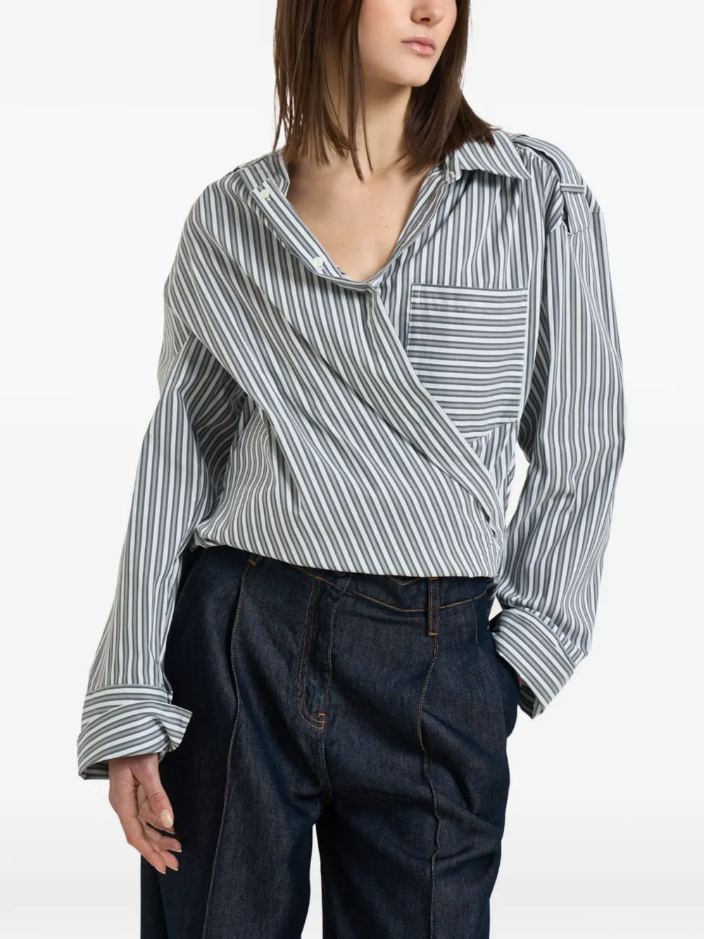 IRO striped shirt - Grigio