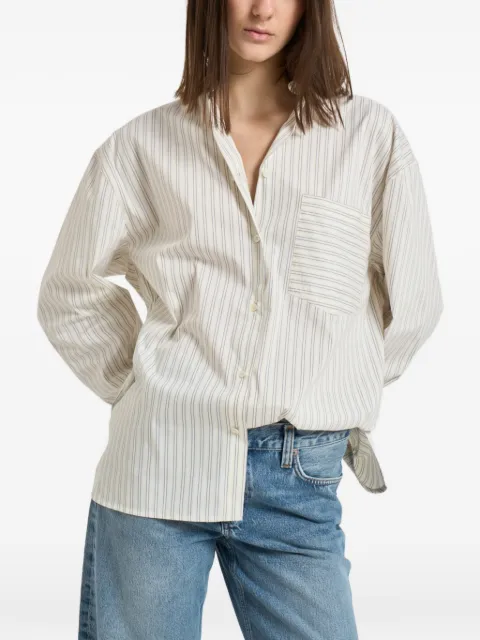 IRO striped chest-pocket shirt