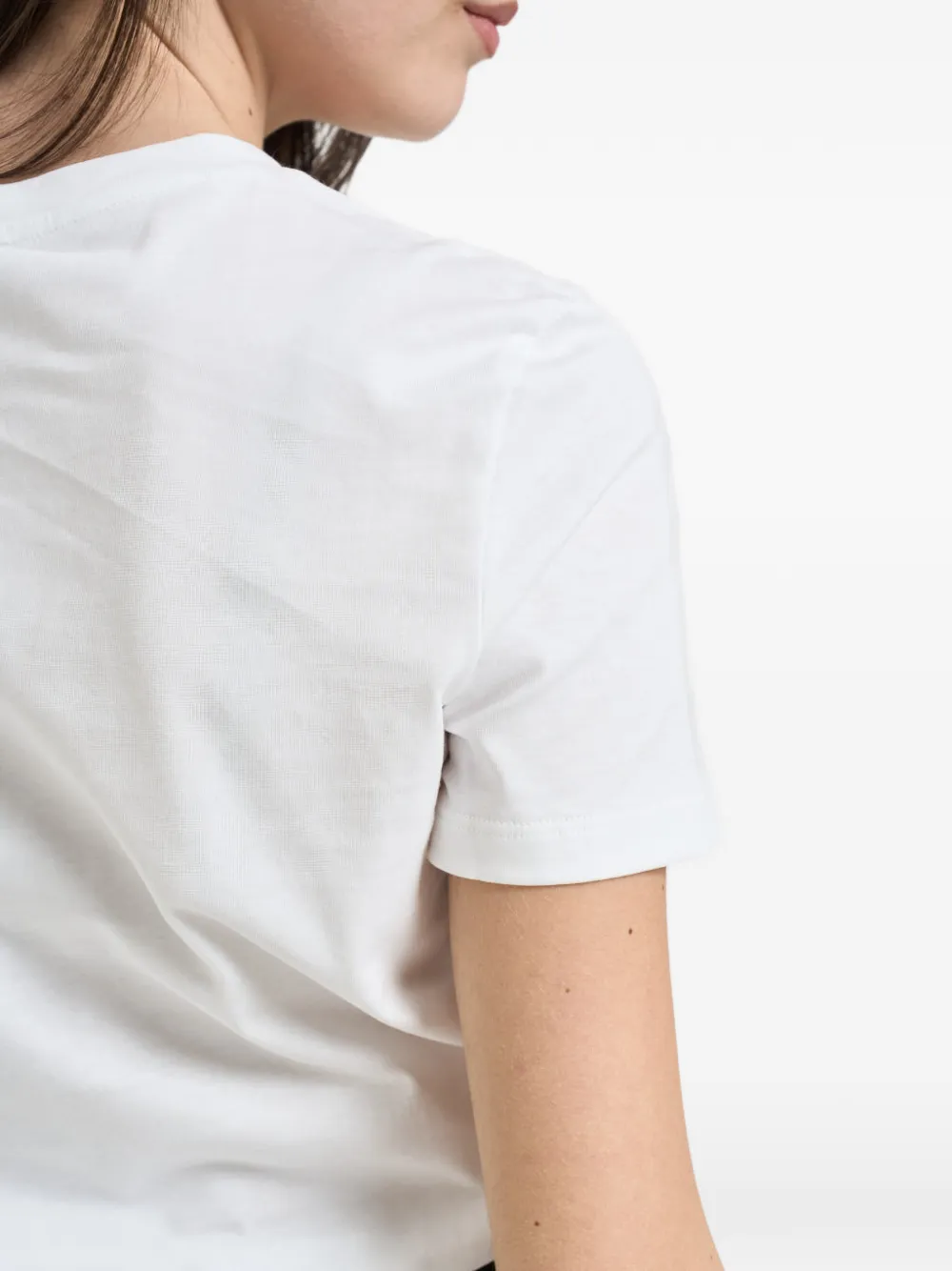 Elisabetta Franchi T-shirt met logo Wit