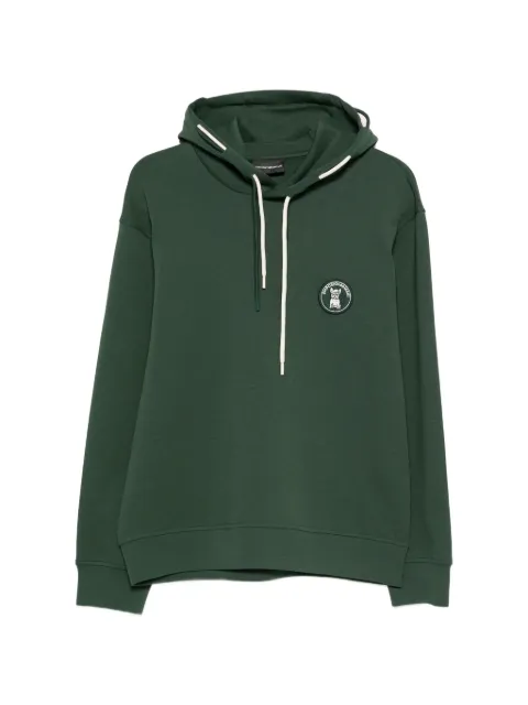 Emporio Armani hoodie con parche del logo
