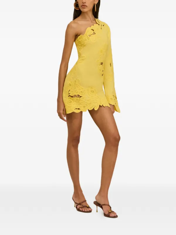 cult gaia mini dresses Cult Gaia Delilah Knit Dress in Papaya