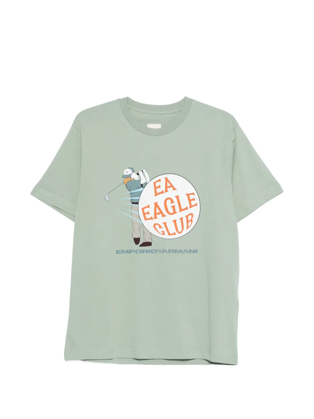 Emporio Armani graphic crewneck T-shirt - Verde