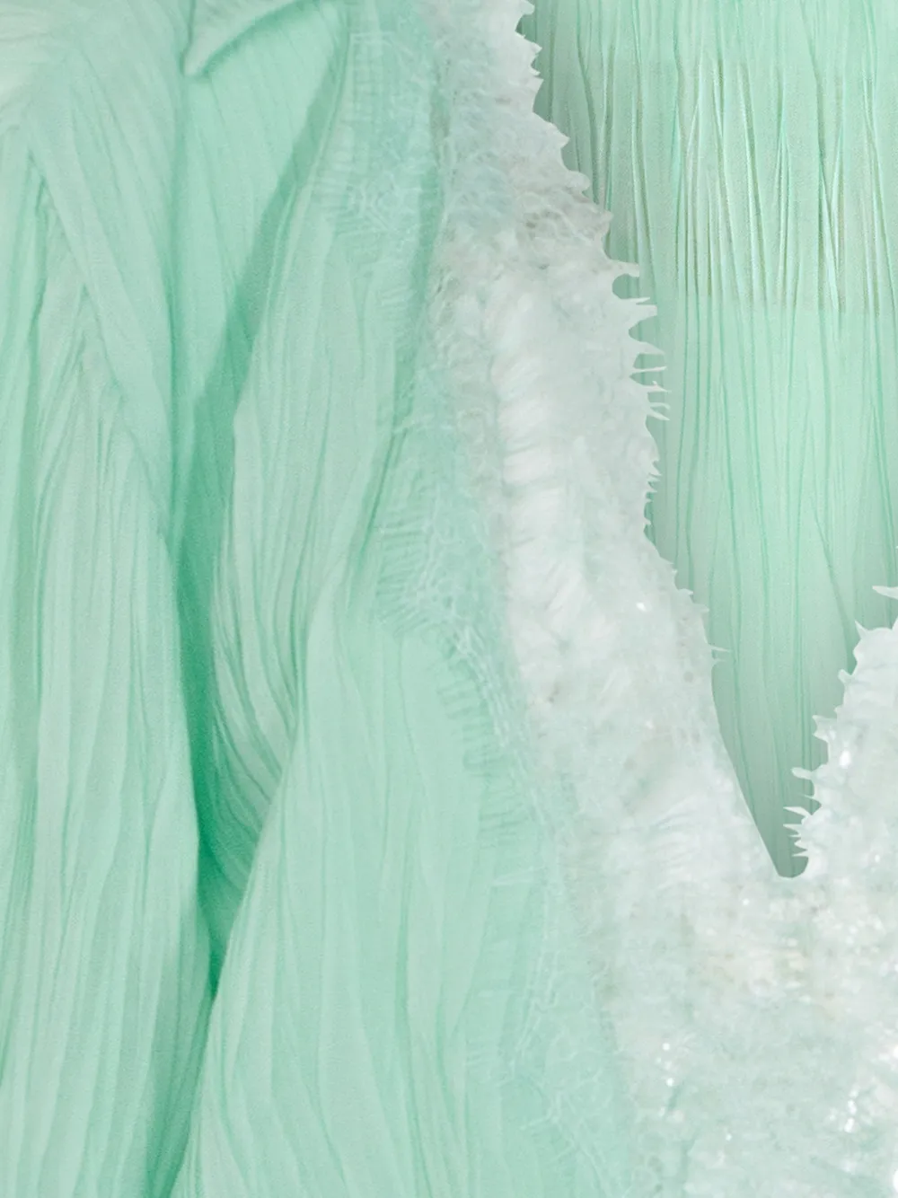 Blumarine Jurk met ruches Groen