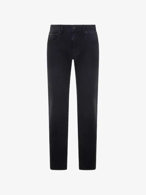 Dolce & Gabbana 5-pocket metal-patch jeans