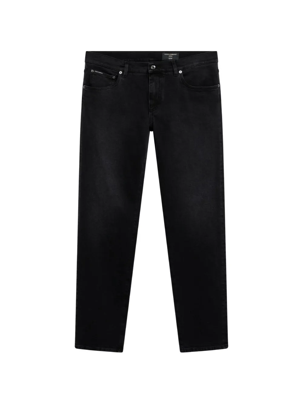 Dolce & Gabbana logo-plaque jeans - Schwarz