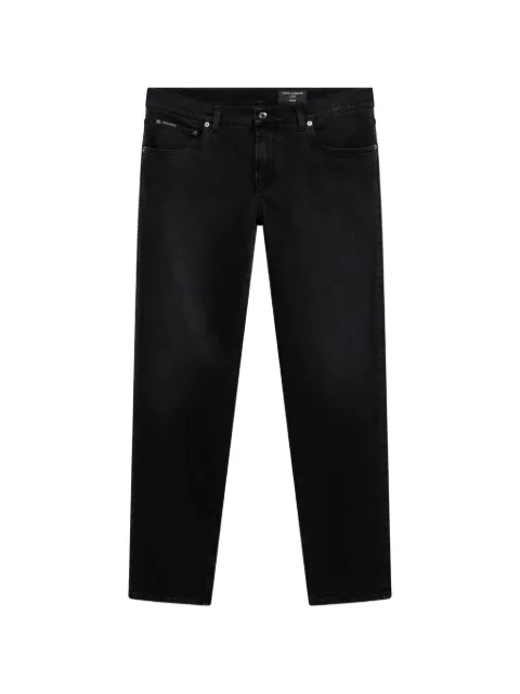 Dolce & Gabbana gray wash slim-fit stretch jeans