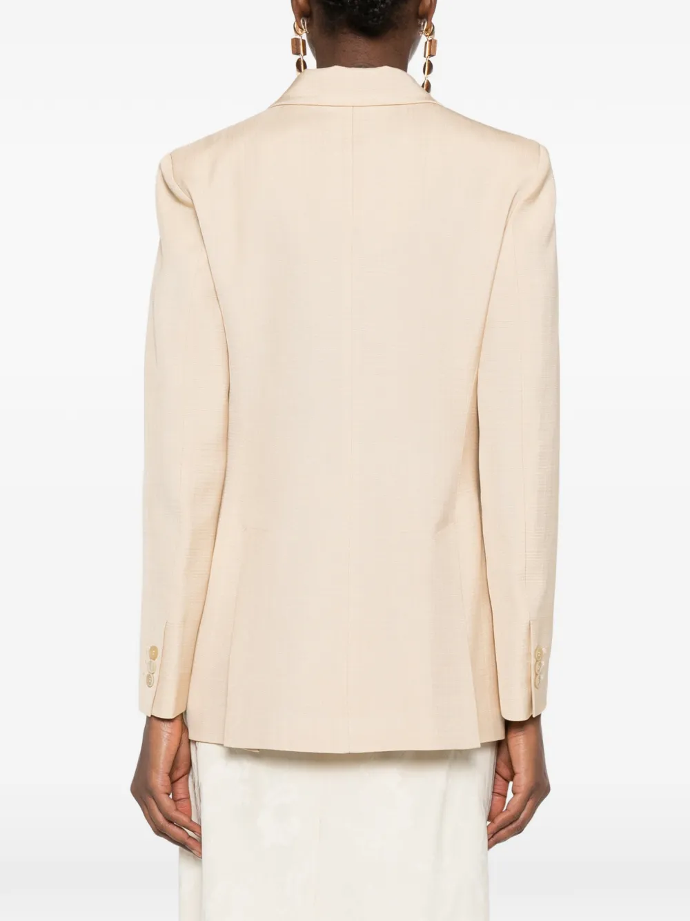 P.A.R.O.S.H. Blazer met dubbele rij knopen Beige