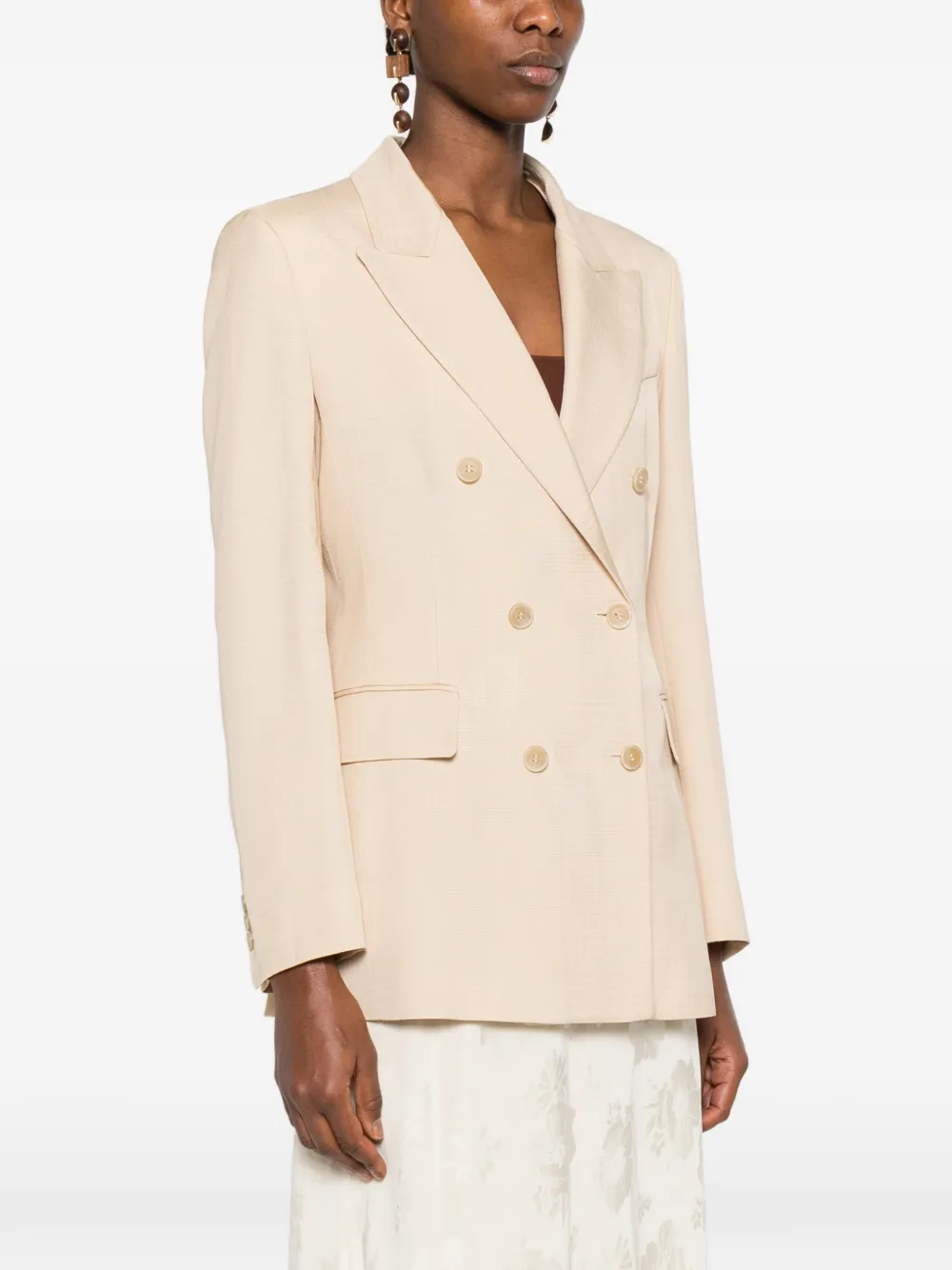  P.a.r.o.s.h. Blazer Con Doble Botonadura - Neutro 
