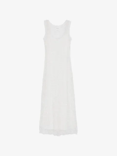P.A.R.O.S.H. vestido Noodles con ribete de encaje
