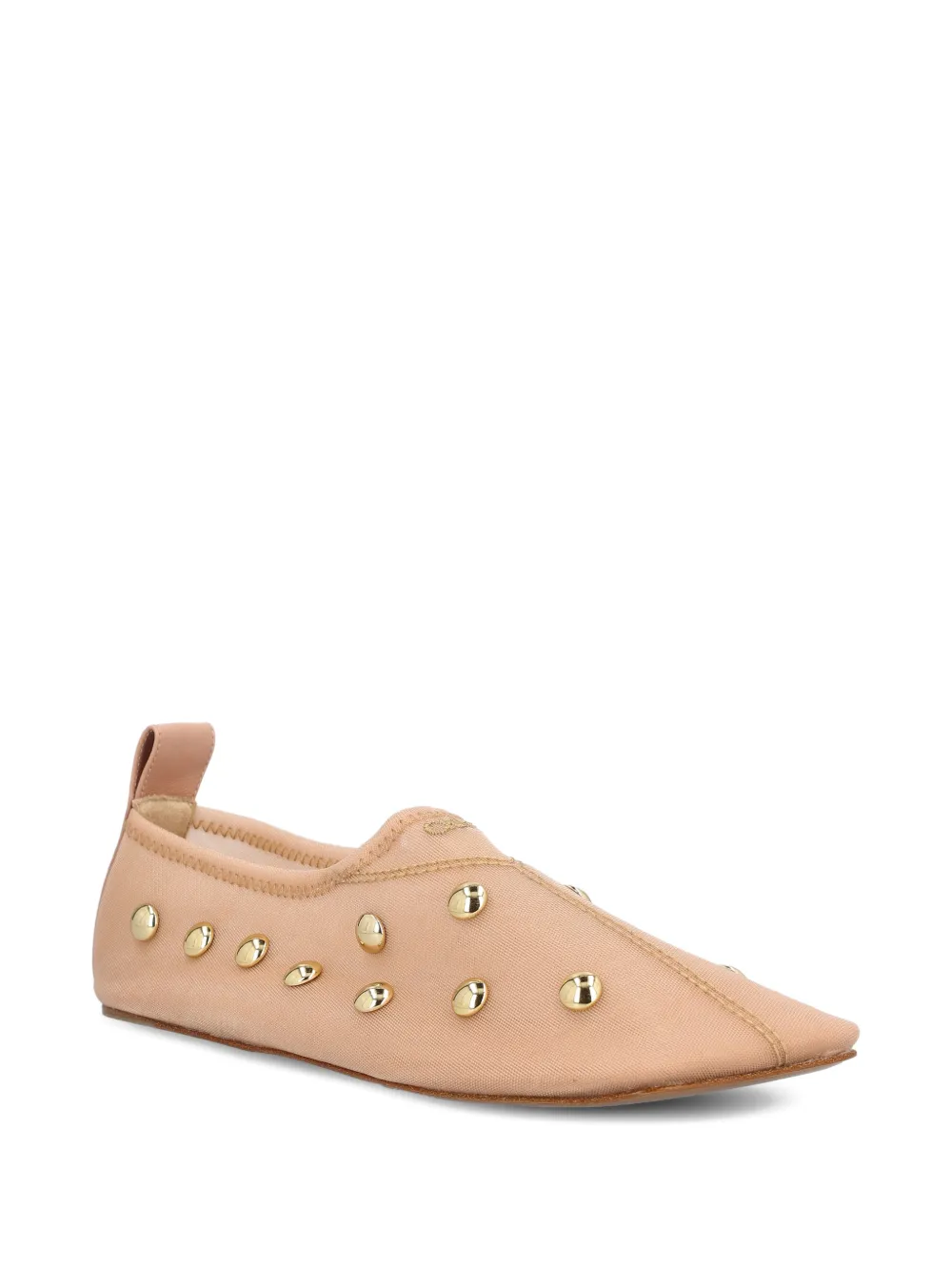 Chloé Ballerina's met studs Beige