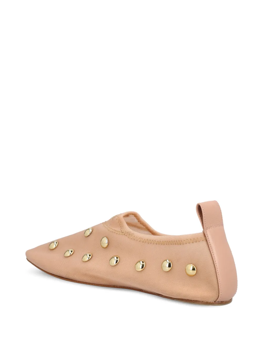 Chloé Ballerina's met studs Beige