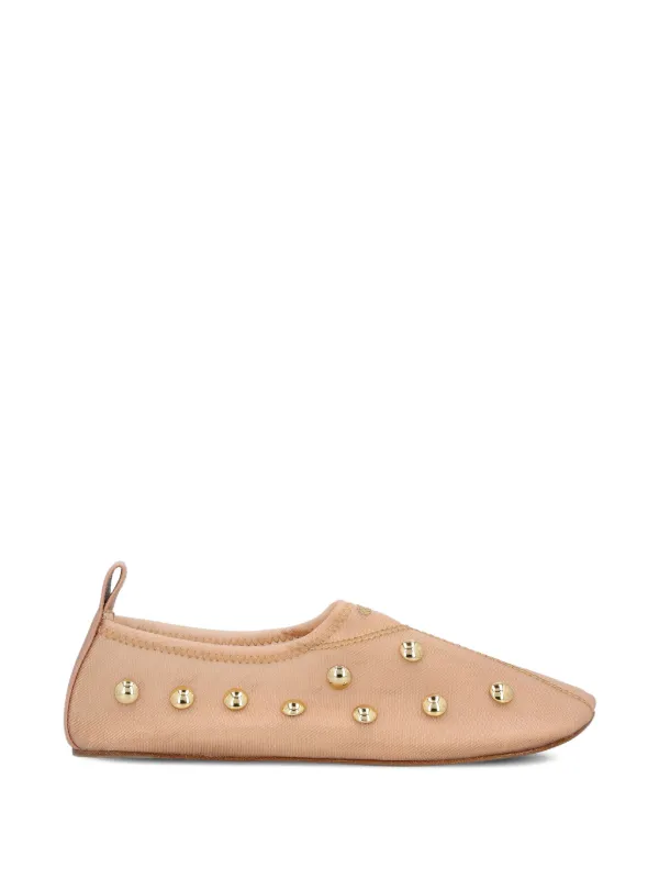 Chloé Rita Studded Ballet Flats in Neutrals