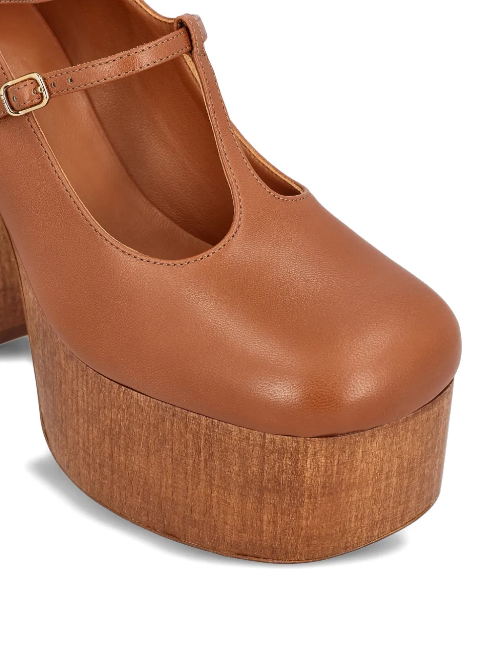 Chloé Sandalen met plateauzool en gesp Bruin