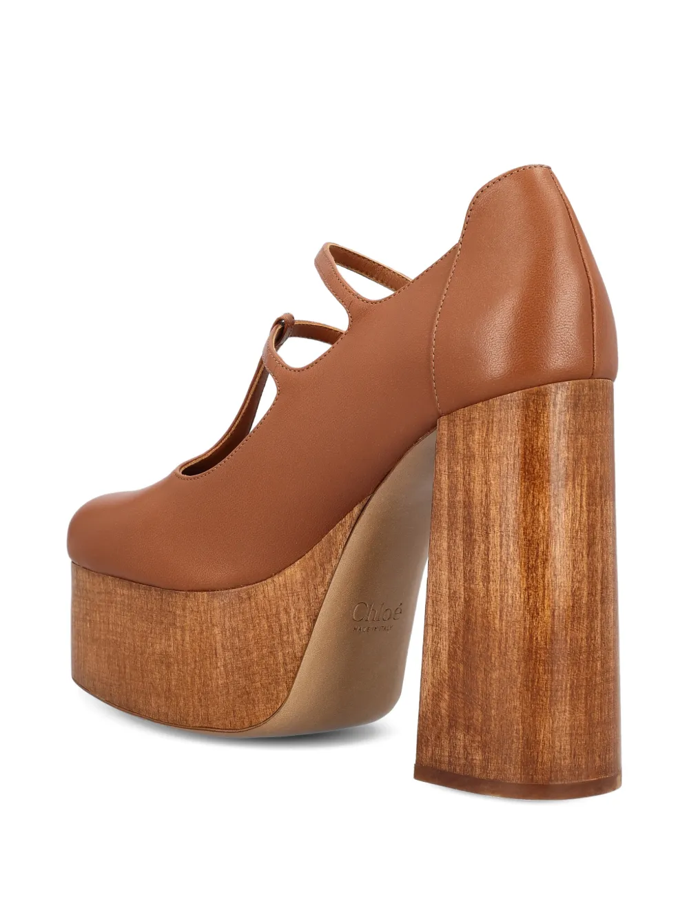 Chloé Sandalen met plateauzool en gesp Bruin