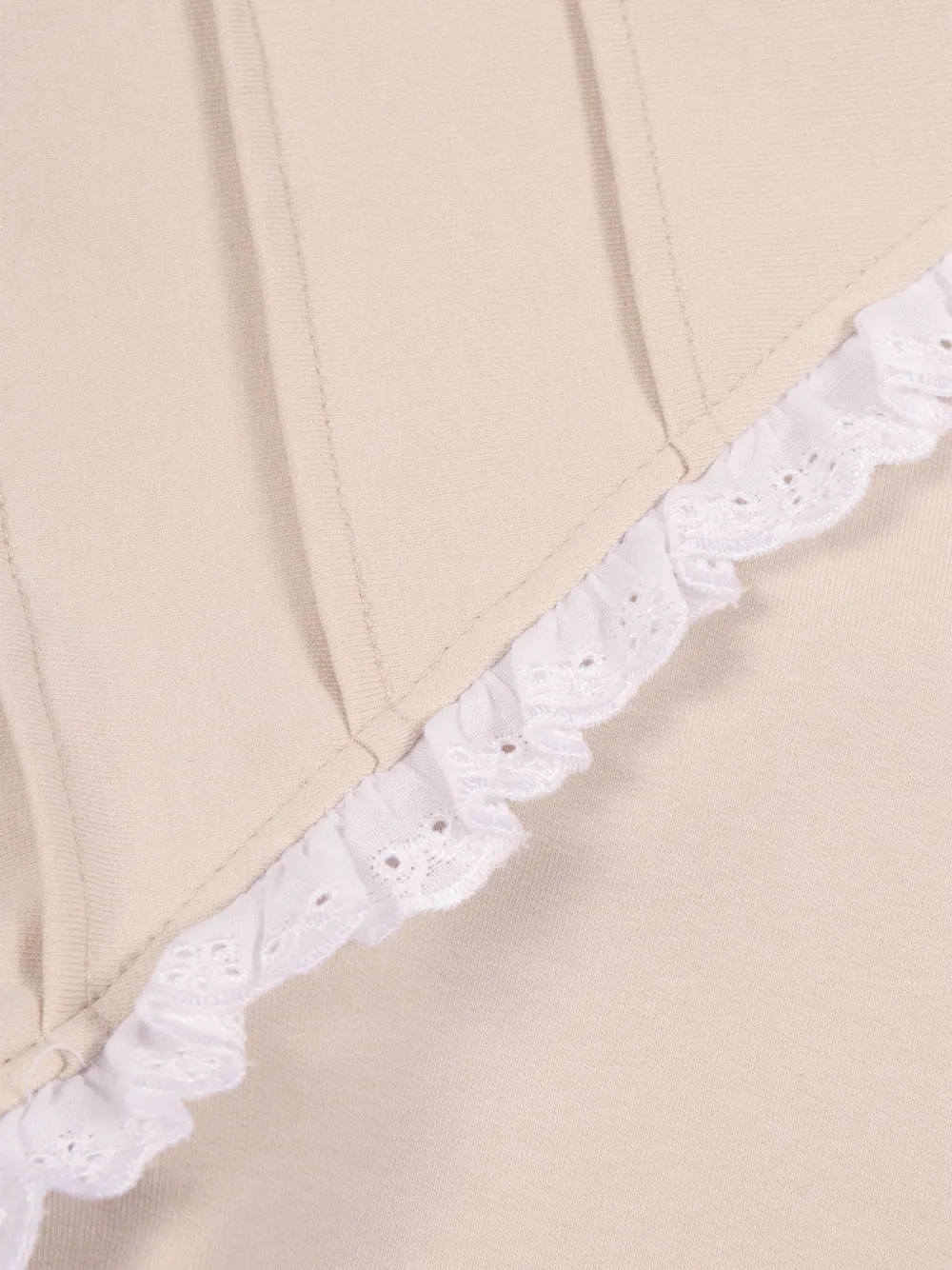 Monnalisa Hoodie verfraaid met stras Beige