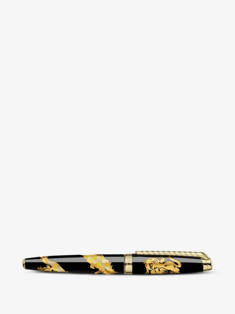 Caran d'Ache Straw Marquetry Dragon fountain pen