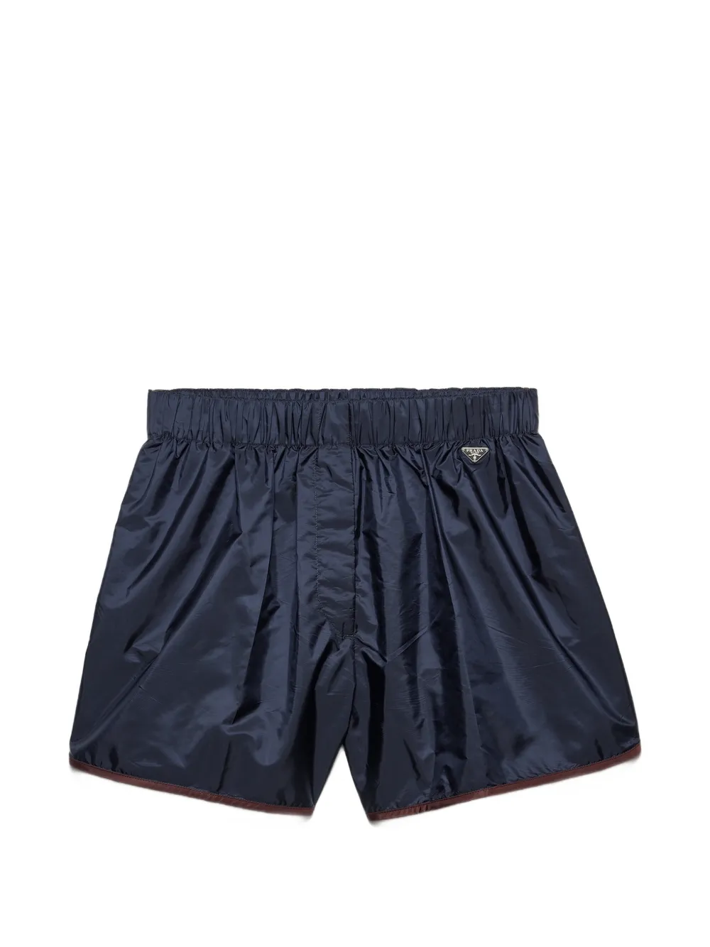 Prada Shorts met logo Blauw