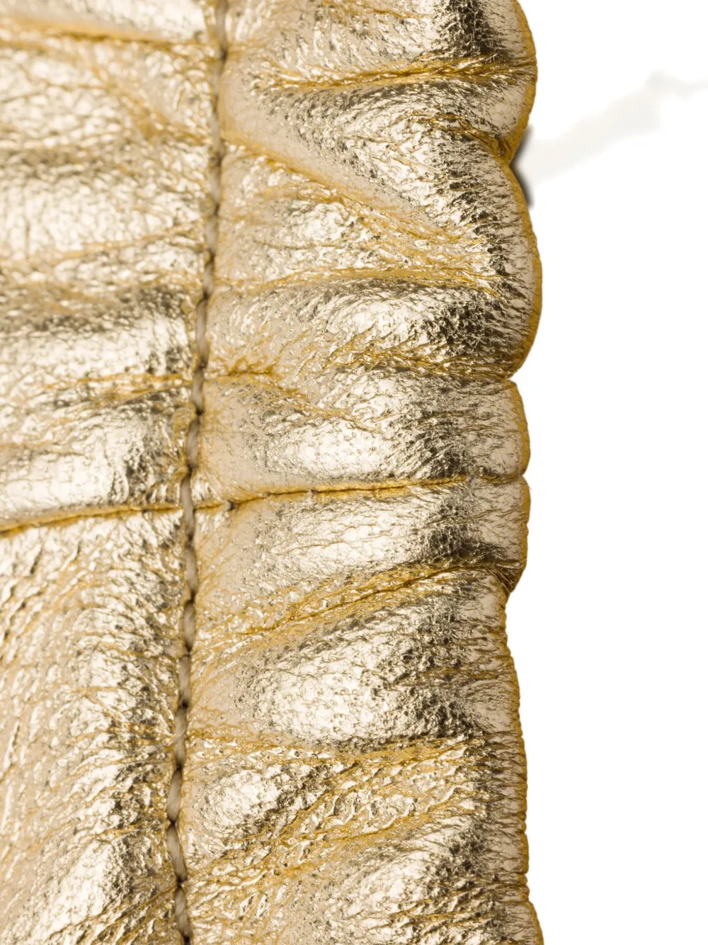 Prada Leren ballerina's Goud