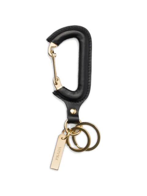 Prada leather keychain